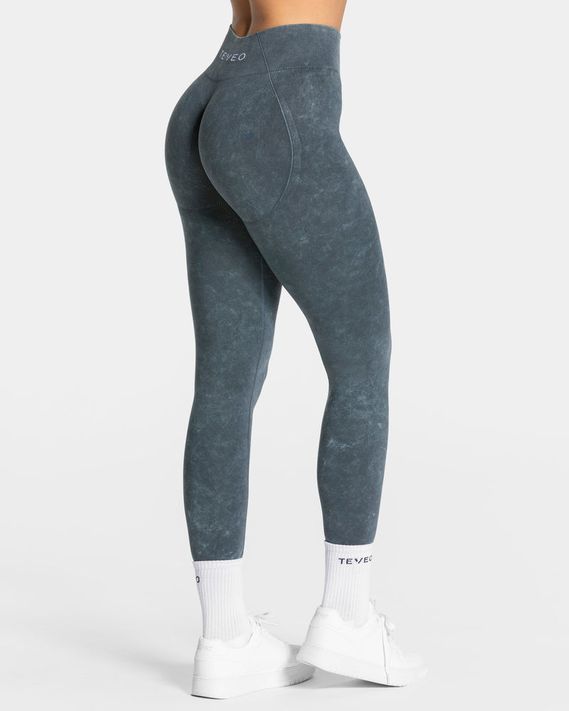 Legging Acid Covert scrunch « bleu marine »