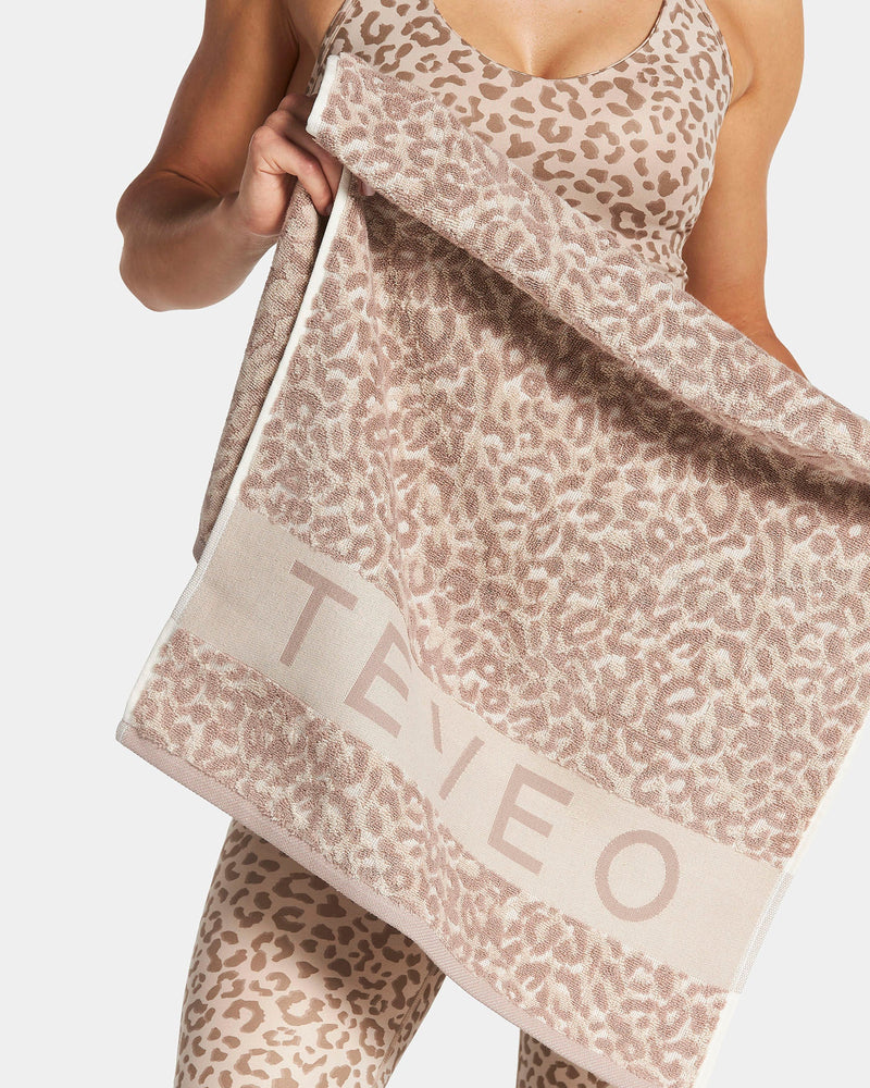 Serviette de sport « Léopard Cream »