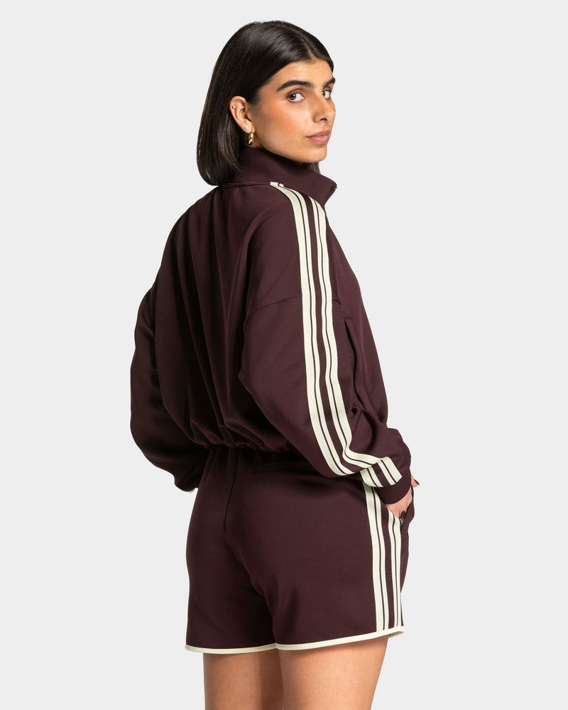 Veste de sport zippée et courte Club « Merlot »