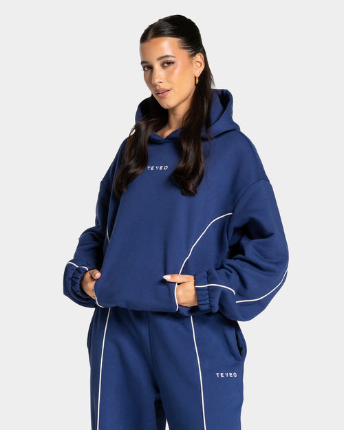 Sweat à capuche Contrastline « indigo »