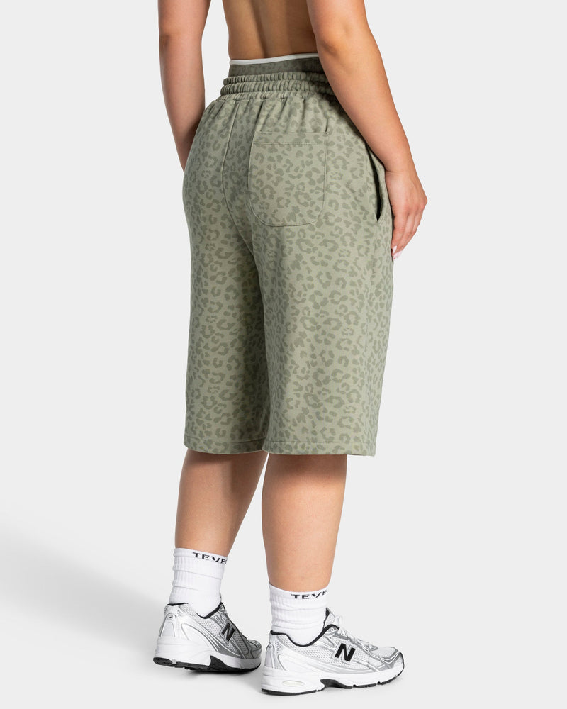 Jort oversize Contrastline « Léopard kaki »