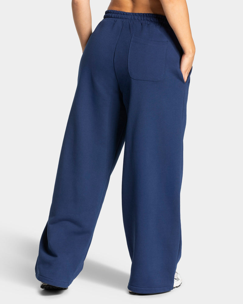 Pantalon de jogging Wide Leg Contrastline « Bleu foncé »