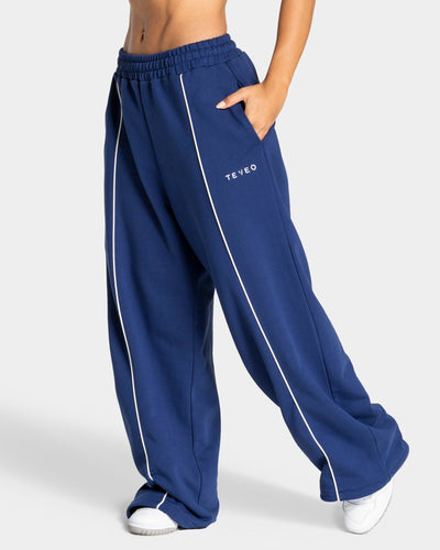 Pantalon de jogging Wide Leg Contrastline « indigo »