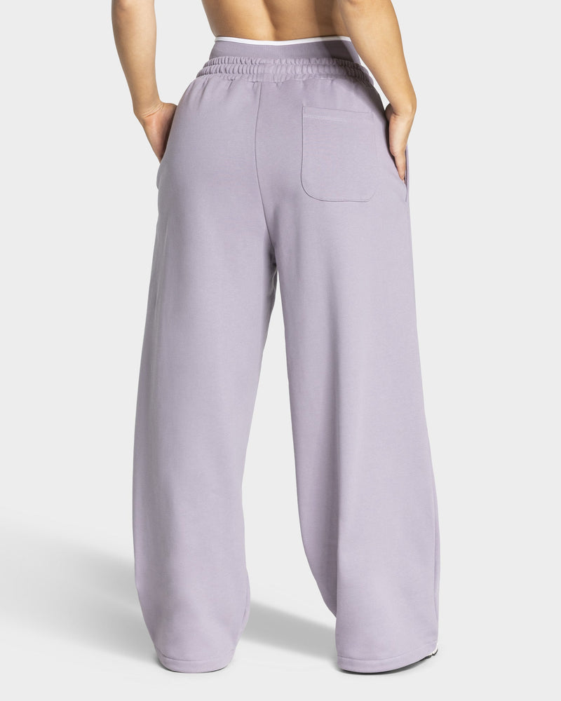 Pantalon de jogging Wide Leg Contrastline « Lavande »