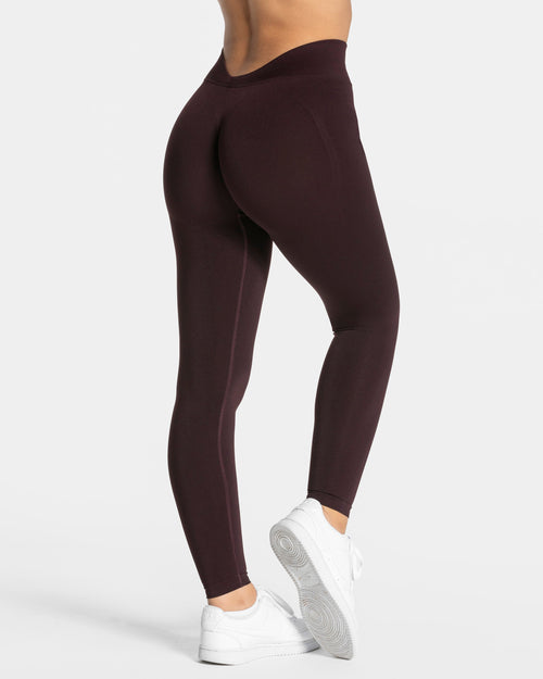 Legging dos en V Covert scrunch Essence « Merlot »