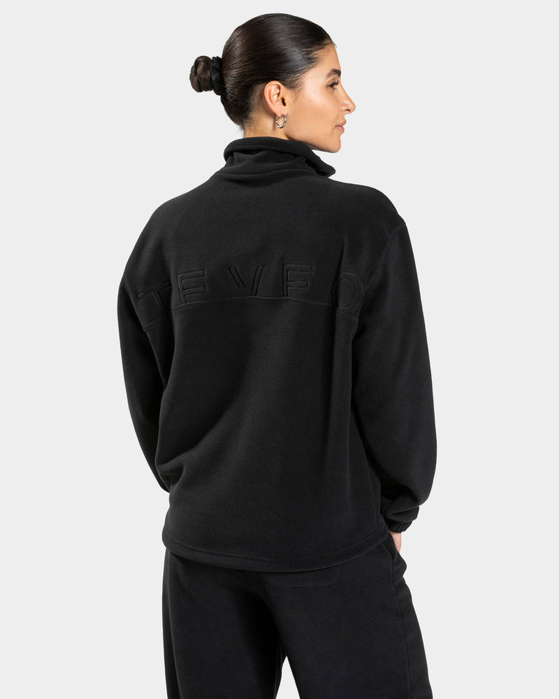 Sweat-shirt demi-zippé Fleece « noir »