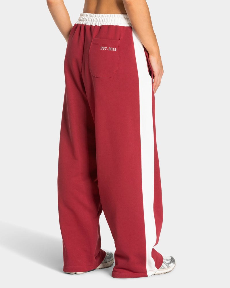 Pantalon de jogging Wide Leg Football « Cranberry »