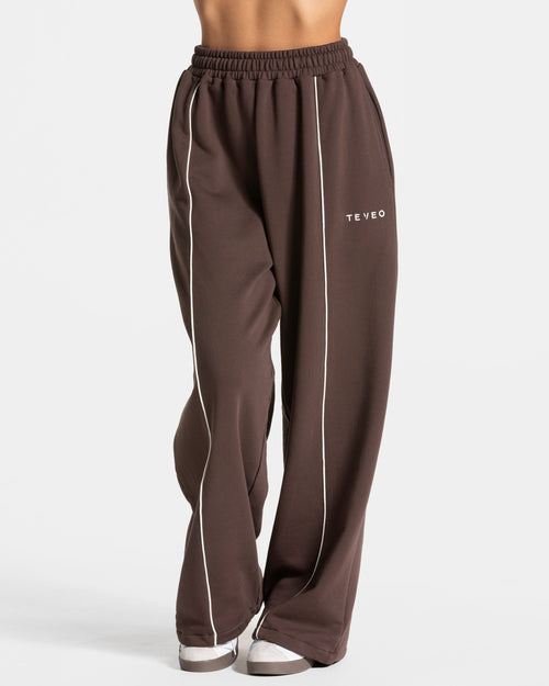 Pantalon de jogging Contrastline Wide Leg « Espresso »