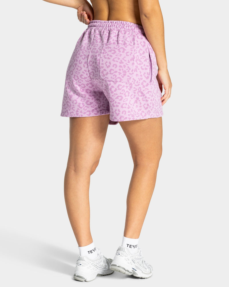 Short oversize Contrastline « Léopard orchidée »