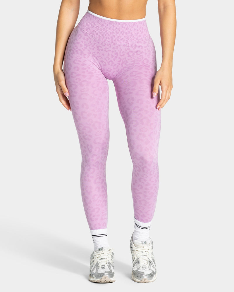Legging Sculpt Scrunch Contrastline « Léopard orchidée »