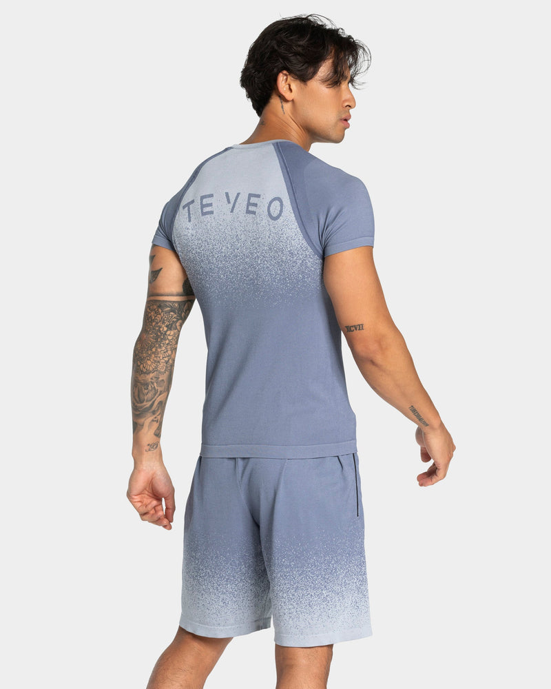 T-shirt sans coutures Lift « Bleu acier »