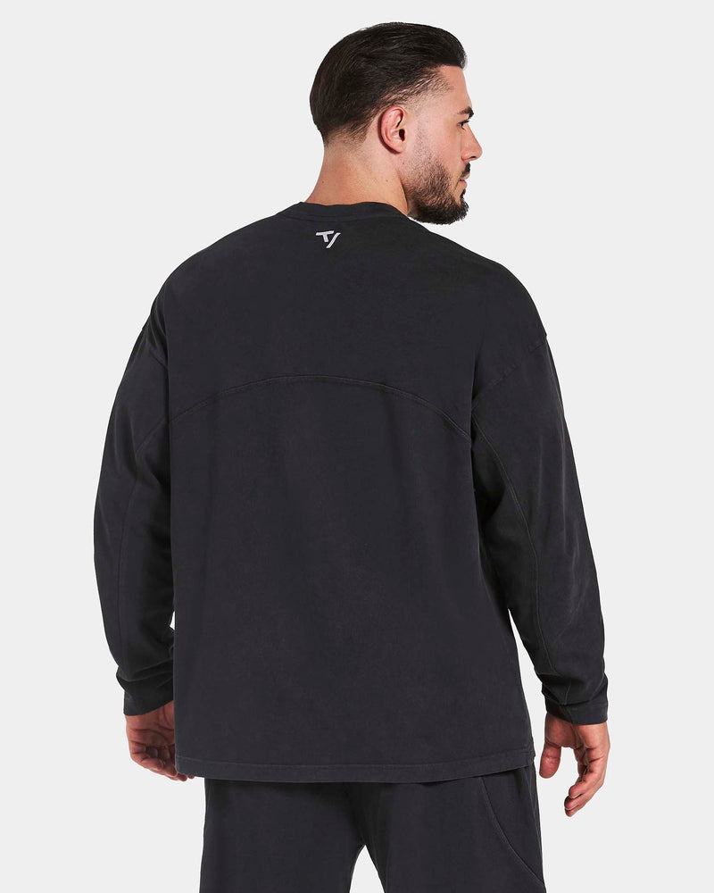 Haut à manches longues oversize Legacy Lifting « Noir Acid »