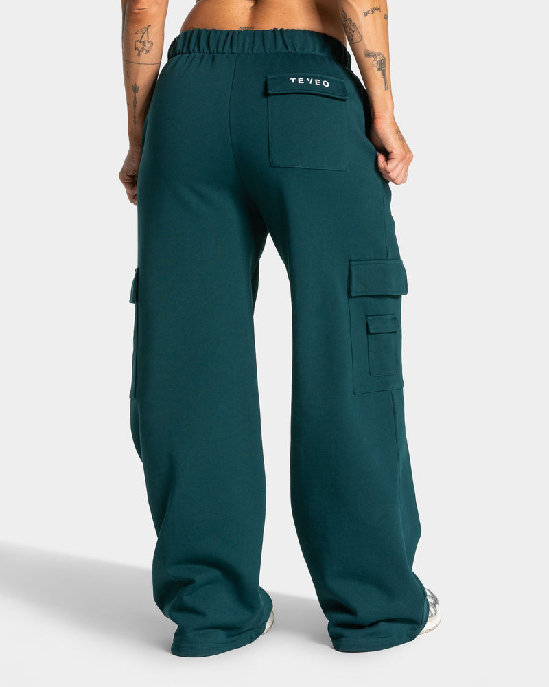 Pantalon de jogging cargo Wide Leg Lift « bleu sarcelle »