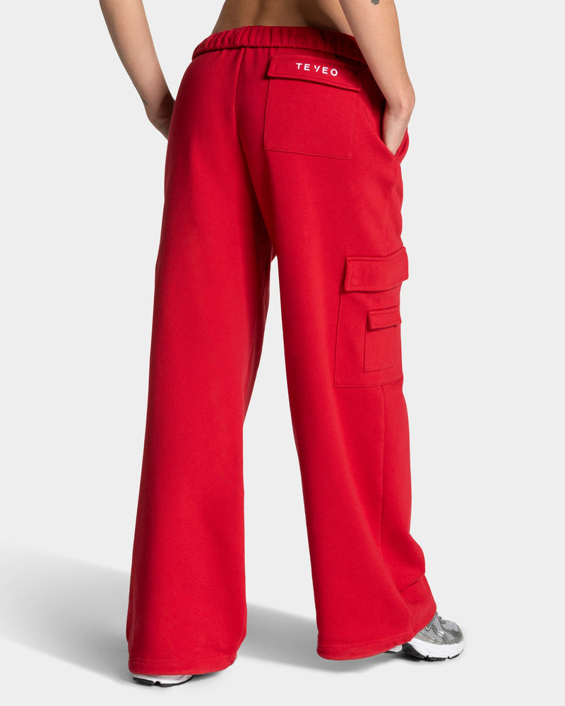 Pantalon de jogging cargo Wide Leg Lift « Chili »