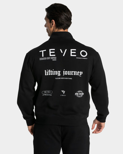 Sweat-shirt demi-zippé Lifting Journey « noir »