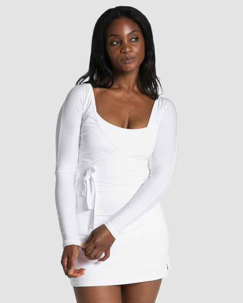 Haut à manches longues Mellow Wrapped « blanc »