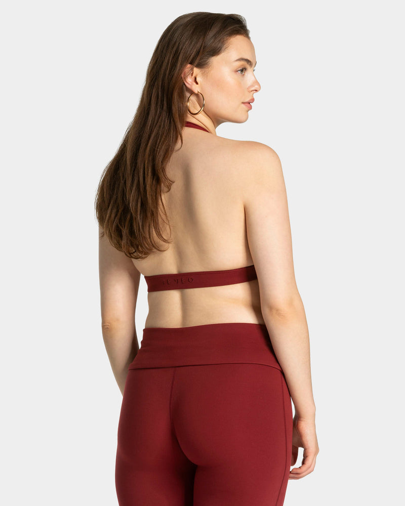Brassière triangle Mellow Twisted « bordeaux »