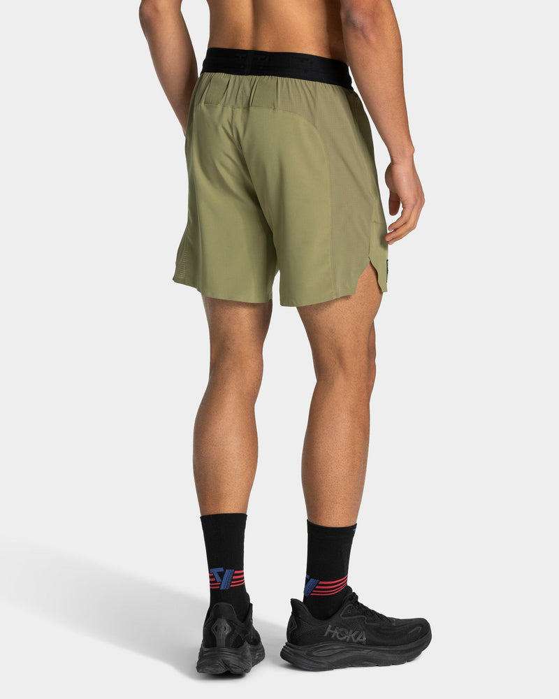 Short 7 pouces RUN « Olive »