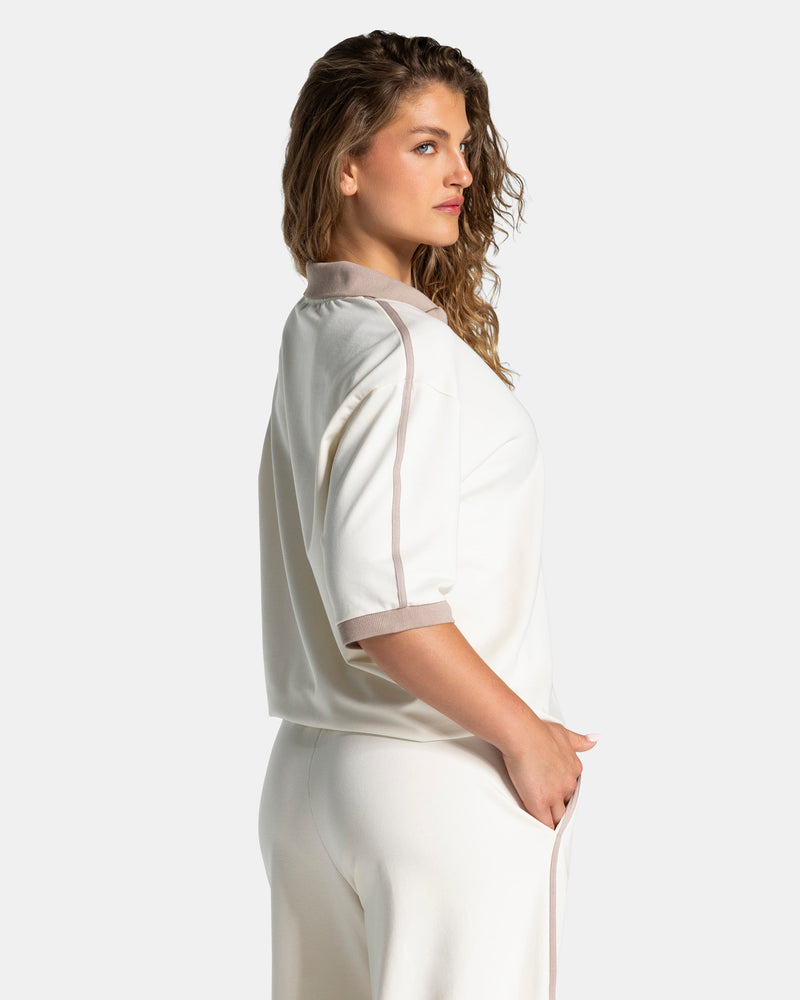 Polo à manches courtes Soft « Blanc cassé »