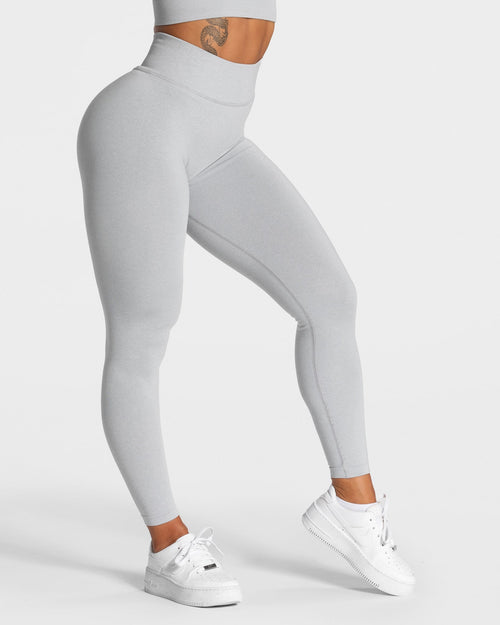 Legging Statement Scrunch « gris clair »