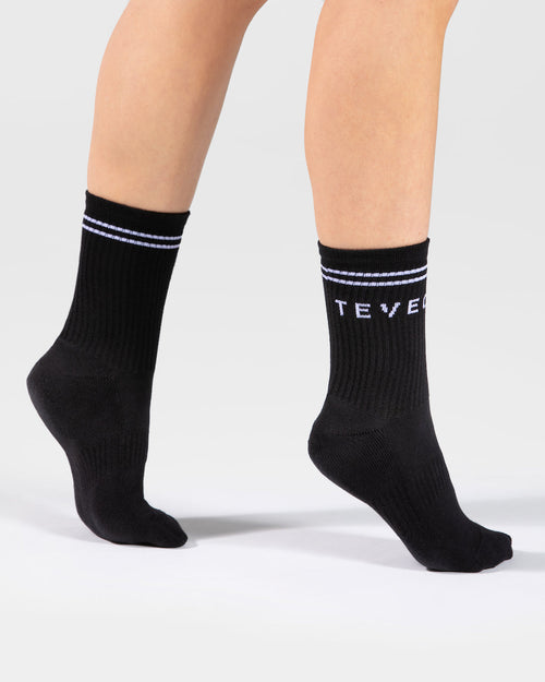 Chaussettes Crew (2 paires) « noir »