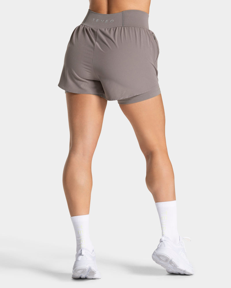 Short 2-en-1 END Running « smoke »