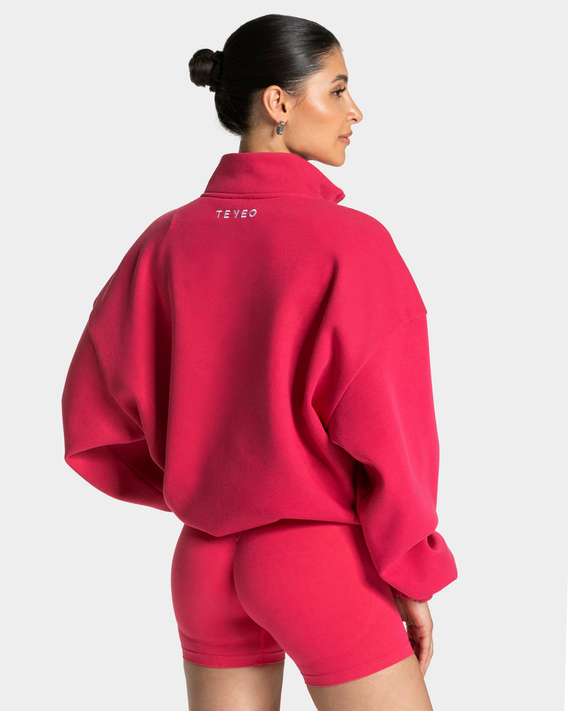 Sweat-shirt demi-zippé Femme « Berry »