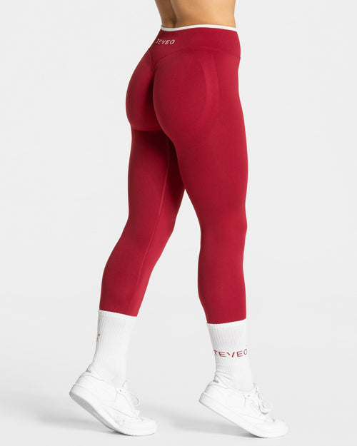 Legging Contrastline Sculpt scrunch « Cherry »