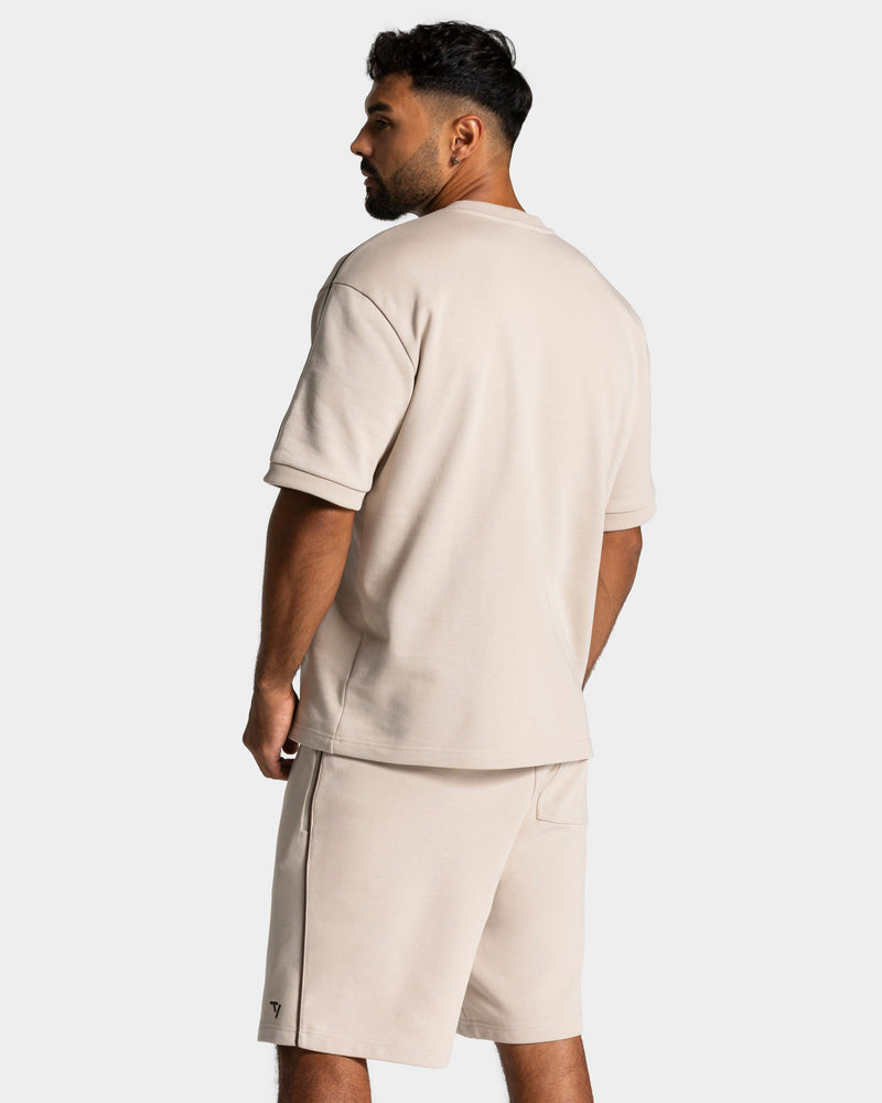 T-shirt oversize Contrastline « Cream »