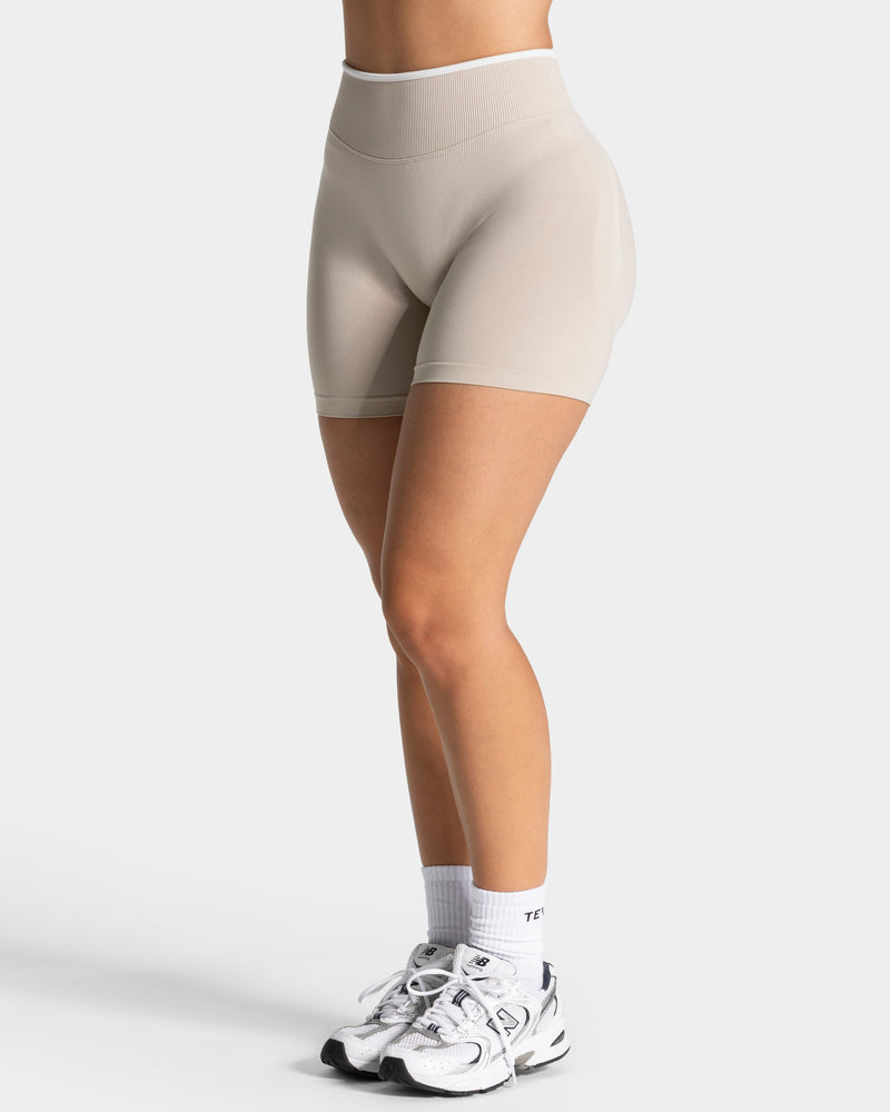 Short Sculpt scrunch Contrastline « Cream »