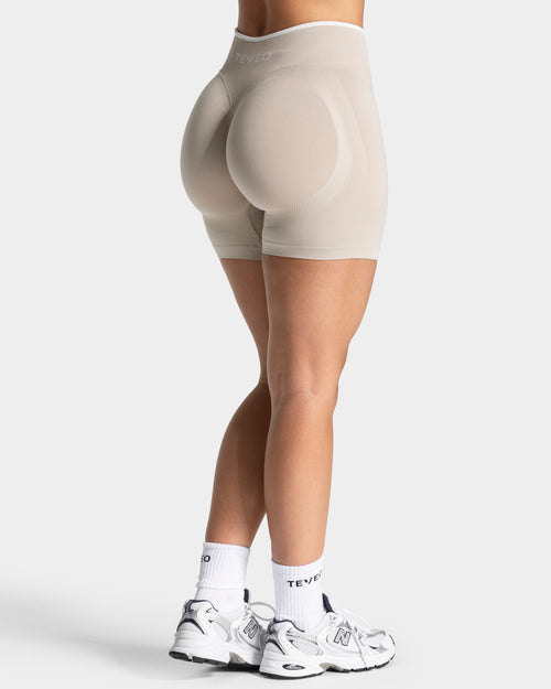 Short Sculpt scrunch Contrastline « Cream »