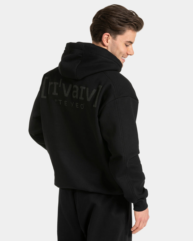 Sweat à capuche oversize RI’VAIV « noir »
