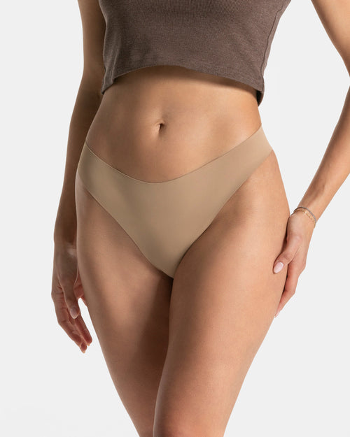 Tanga Seamless Padded (lot de 2) « caramel »