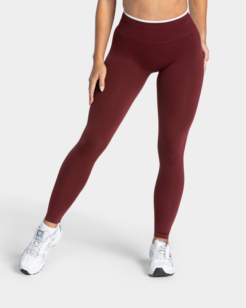 Legging Sculpt Scrunch Contrastline « bordeaux »