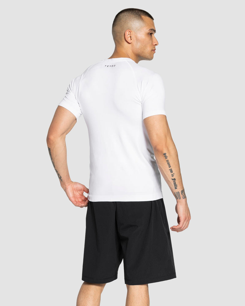 T-shirt Workout sans coutures « blanc »