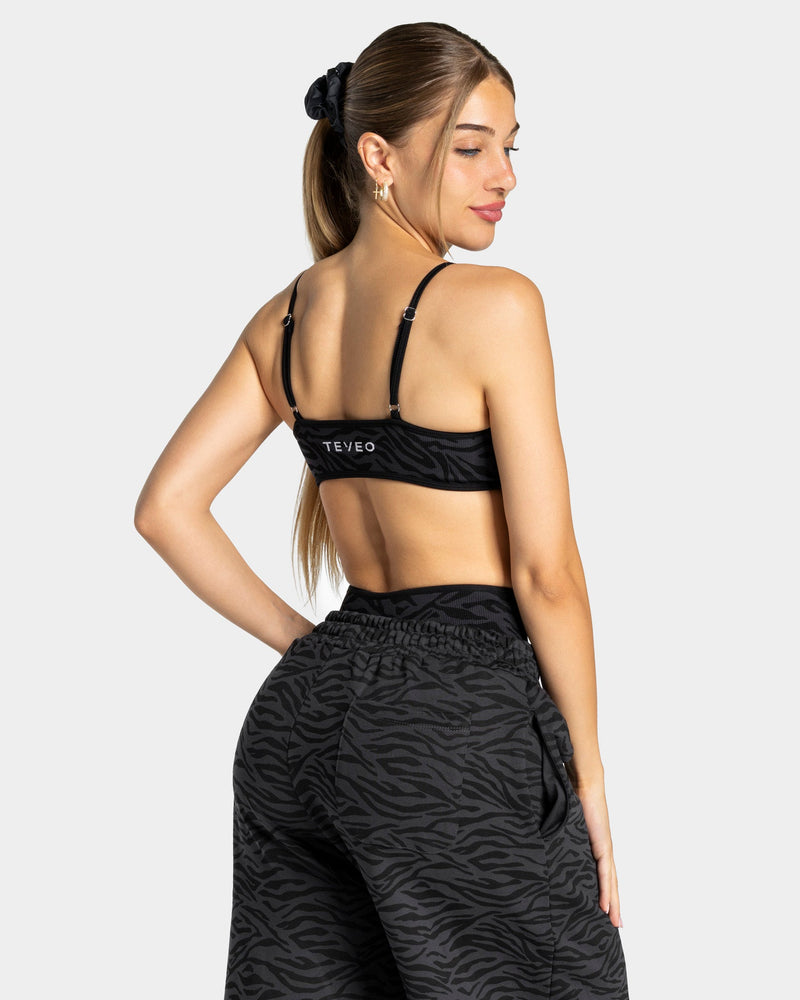 Brassière Contrastline « zèbre noir »