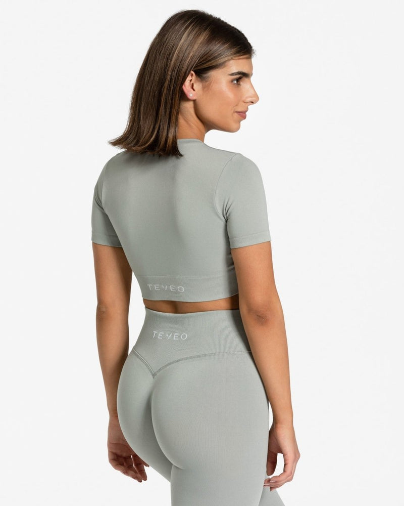Crop top Sensation « gris »