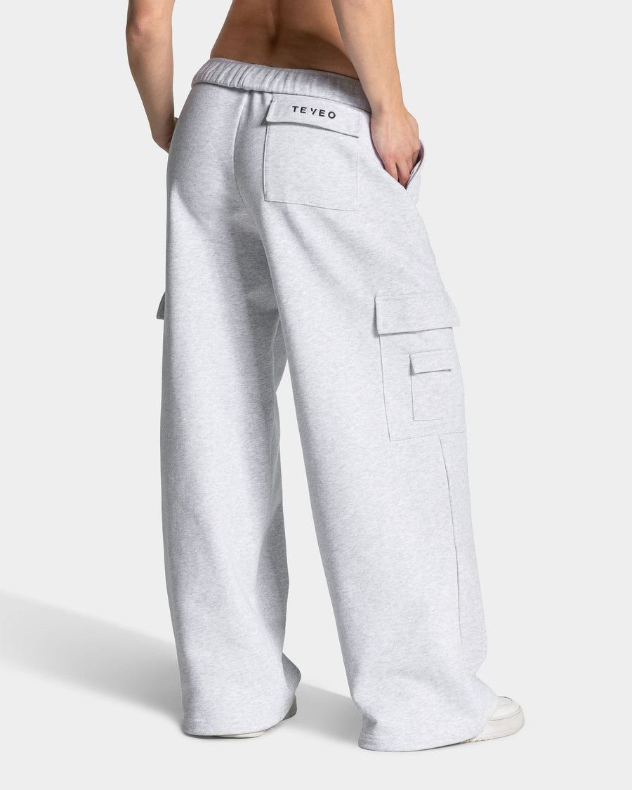 Wide Leg Lift Cargo pantalon de jogging "Blanc#FFFFFF Meliert"