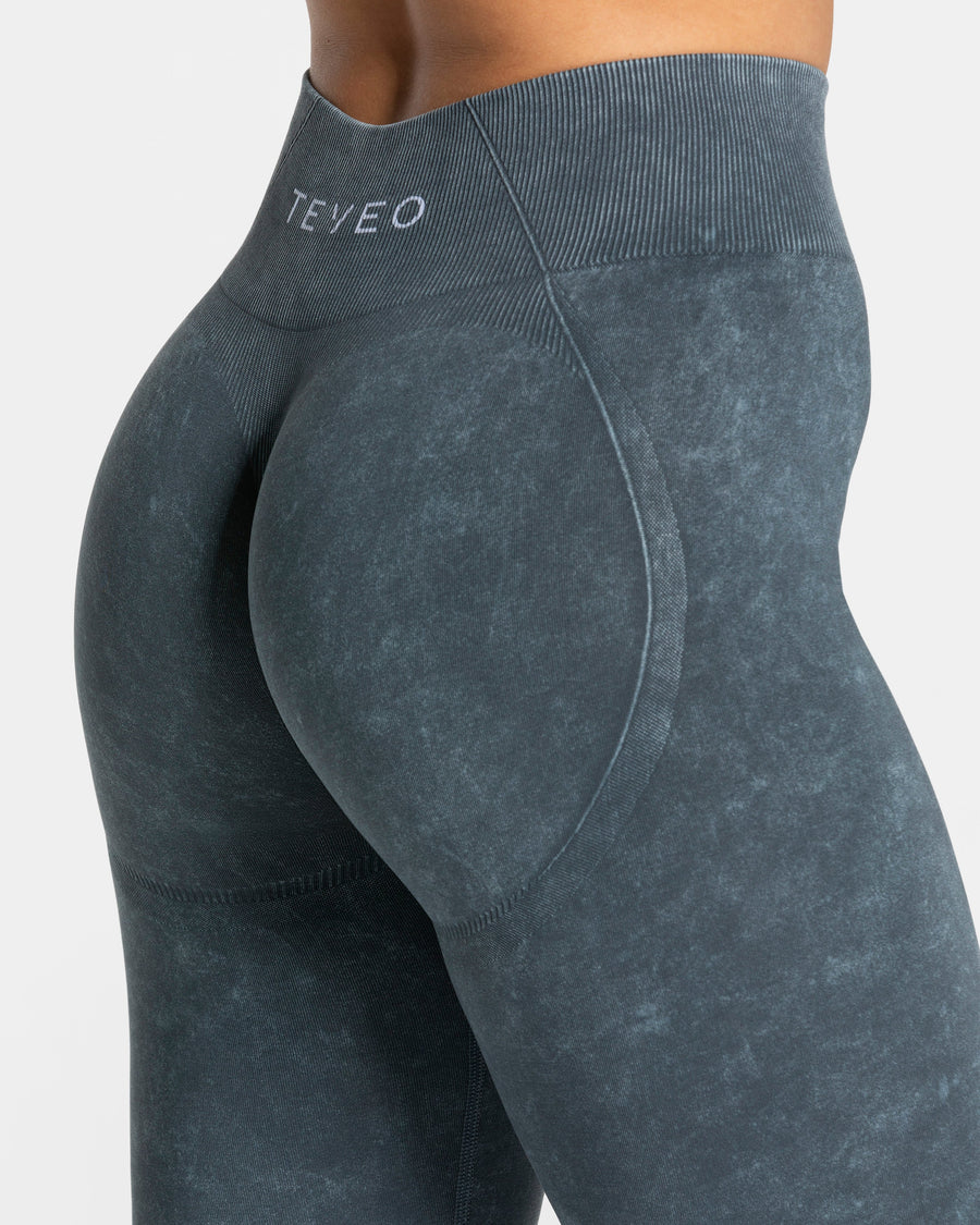 Legging Acid Covert scrunch « bleu marine »