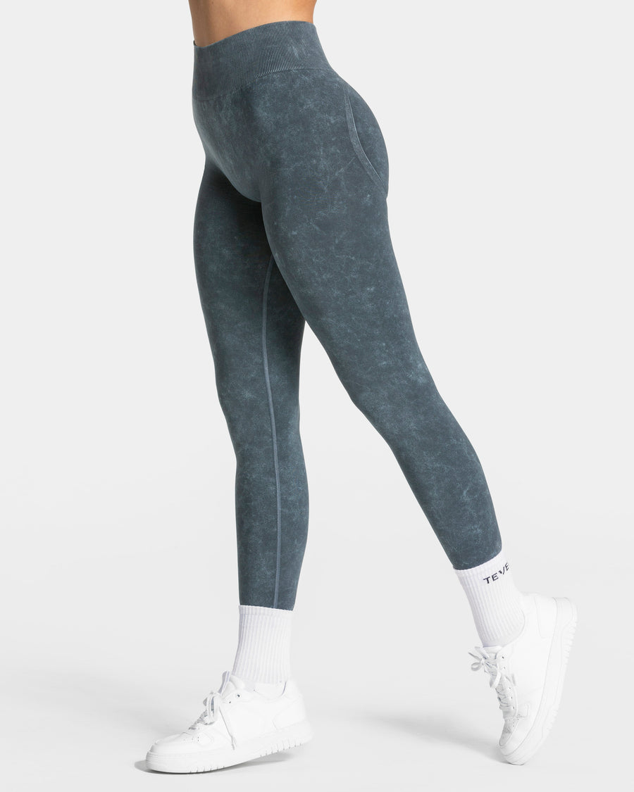 Legging Acid Covert scrunch « bleu marine »