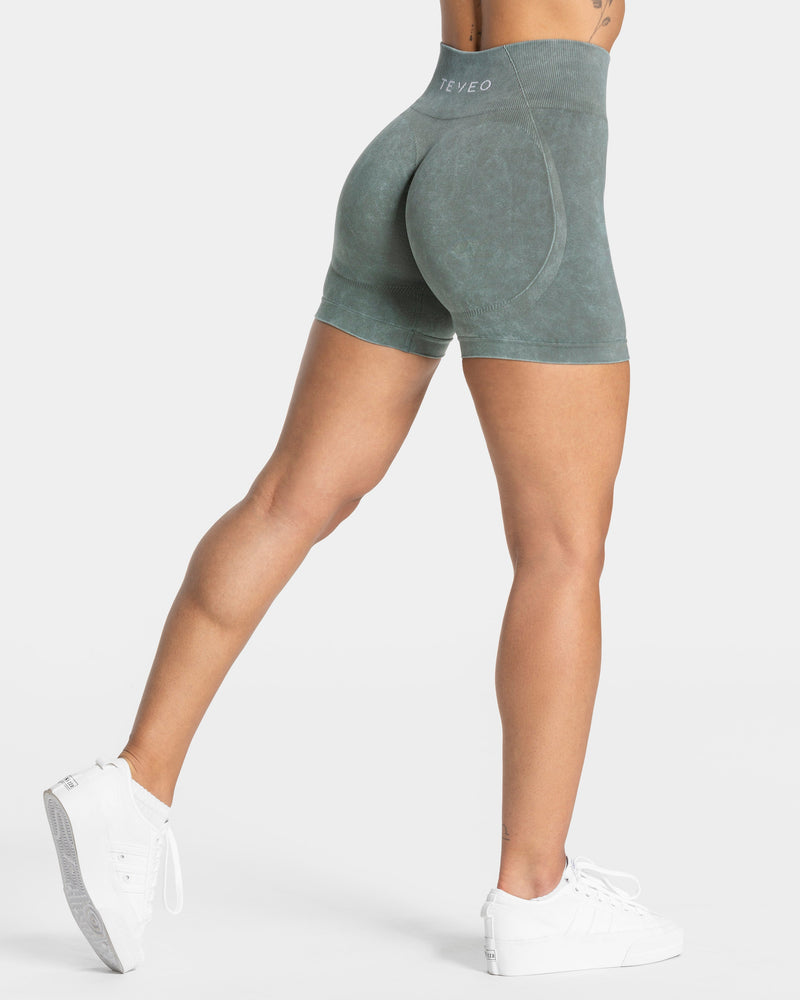 Short Acid Covert scrunch « Basil »