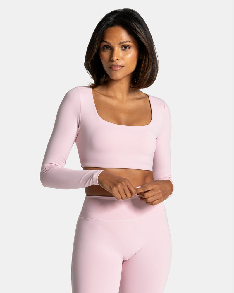 Haut court à manches longues Allrounder « rose »