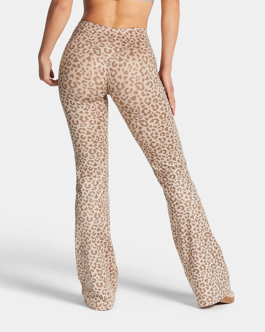 Legging évasé à coupe longue Allrounder « Léopard Dune »