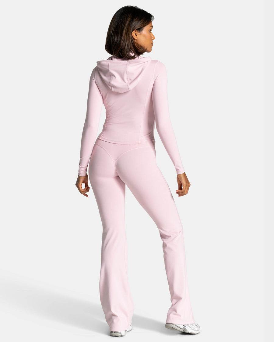 Veste de sport zippée sculptante à capuche Allrounder « rose/dorée »