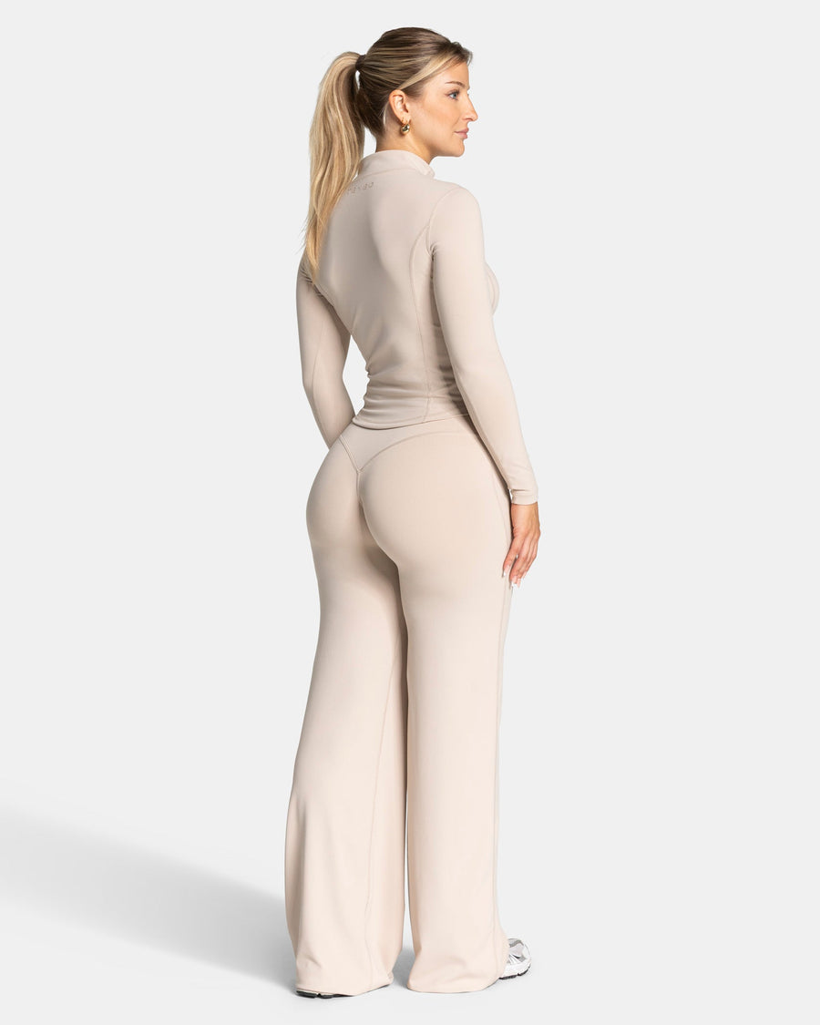Veste de sport zippée sculptante Allrounder « Cream/Gold »