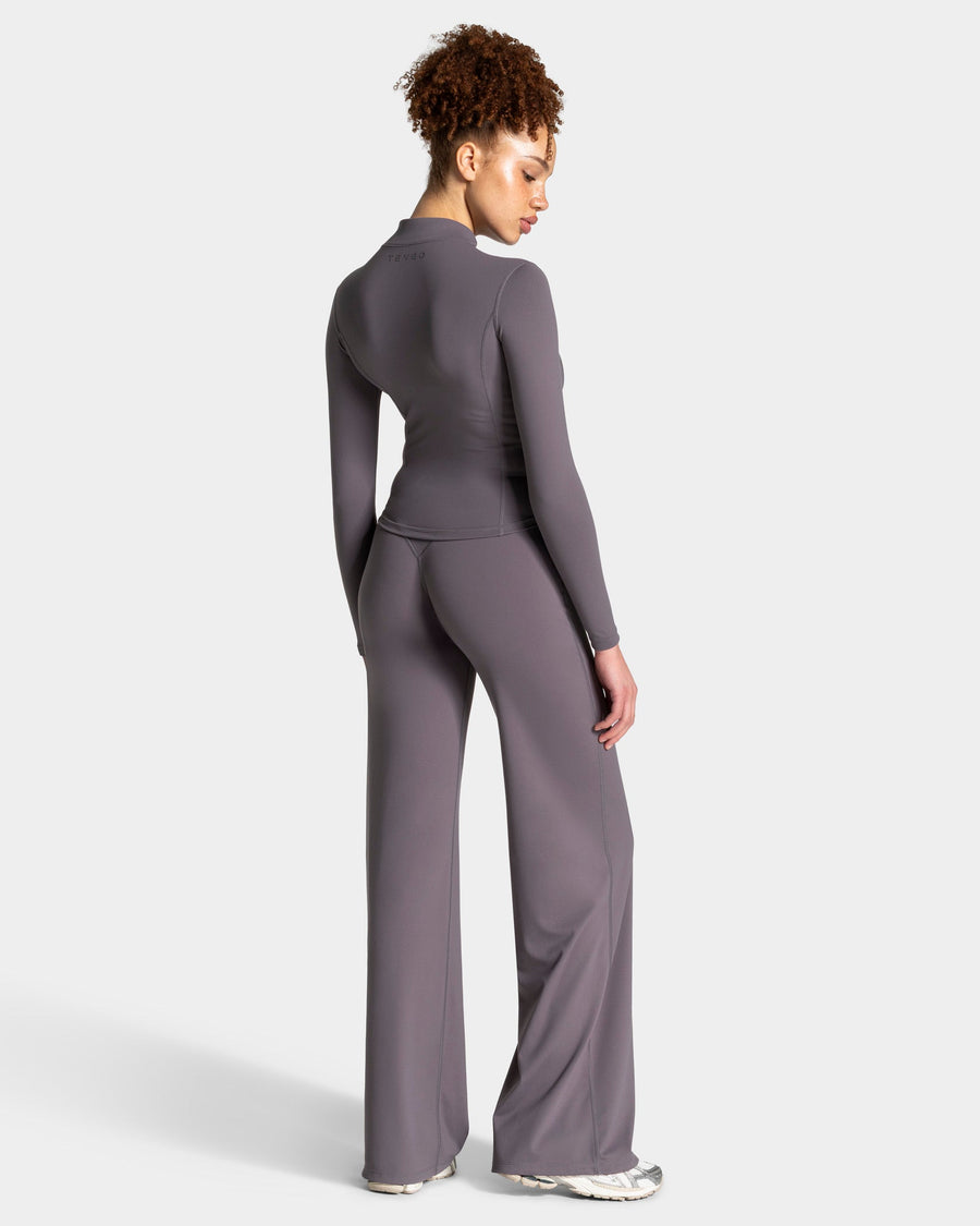 Veste de sport zippée sculptante Allrounder « graphite/dorée »