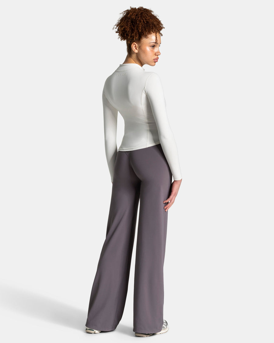 Veste de sport zippée sculptante Allrounder « blanc cassé / dorée »
