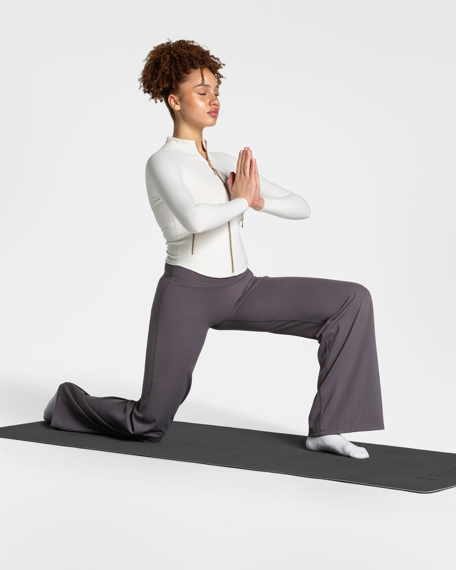 Veste de sport zippée sculptante Allrounder « blanc cassé / dorée »