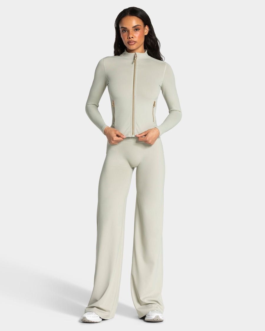 Pantalon à jambe droite et coupe longue Allrounder « pistache »