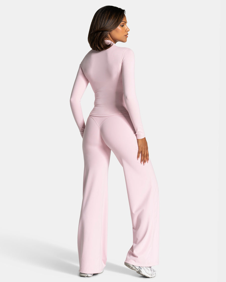 Veste de sport zippée sculptante Allrounder « rose/dorée »